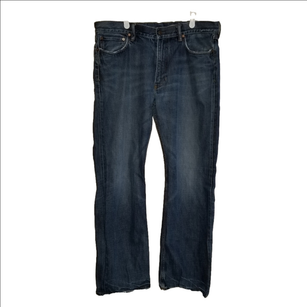 Ralph Lauren Polo Whiskered Distressed Mens Straight Leg Jeans Label Size 36x32*